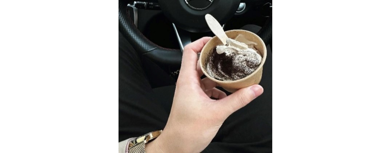 ピザ屋さんのコーヒーソフト