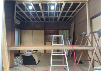 栃木ハウスが施工中の物件