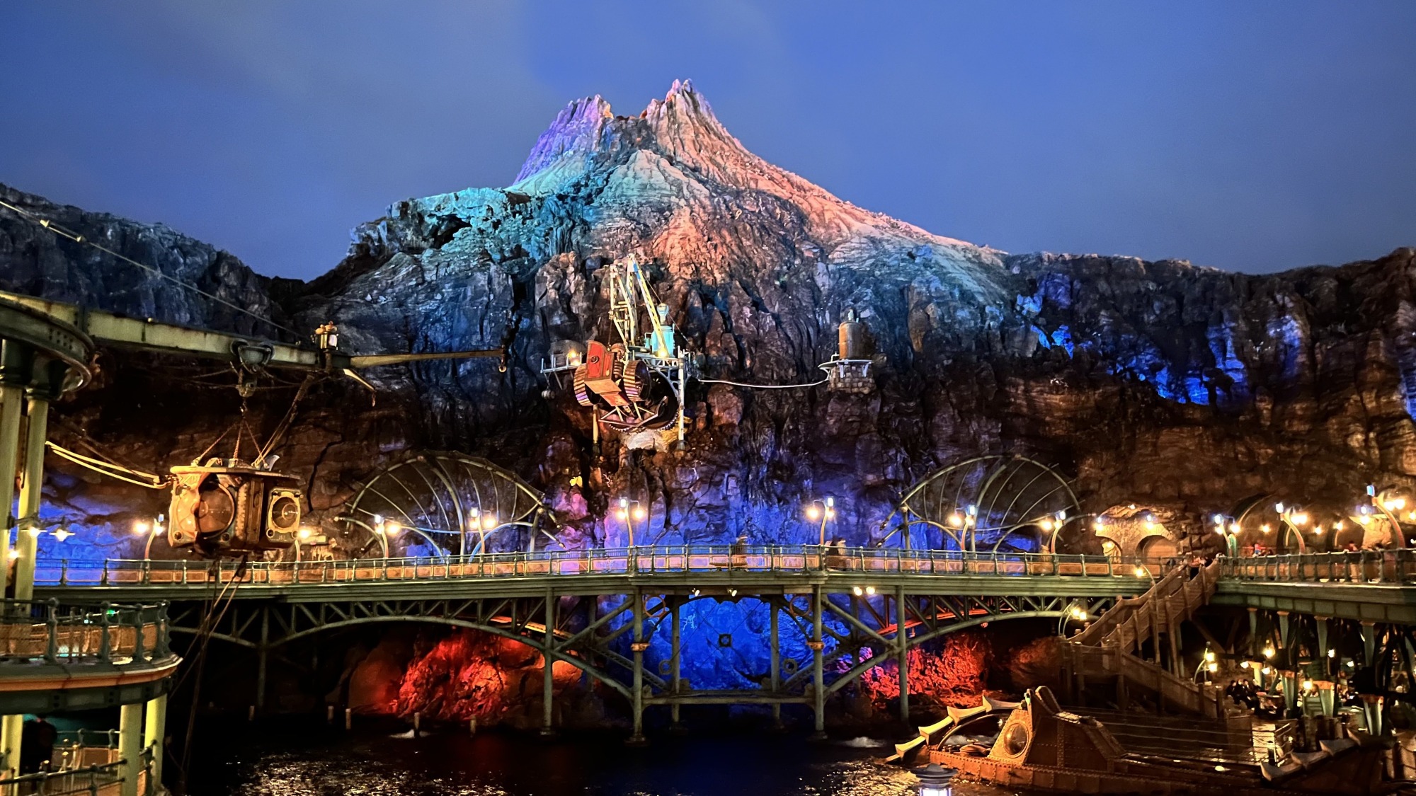 ディズニーシーの夜景