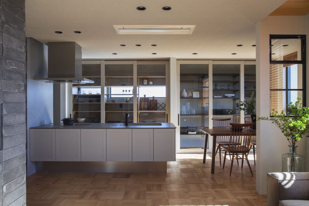 栃木ハウスのモデルハウスのキッチン